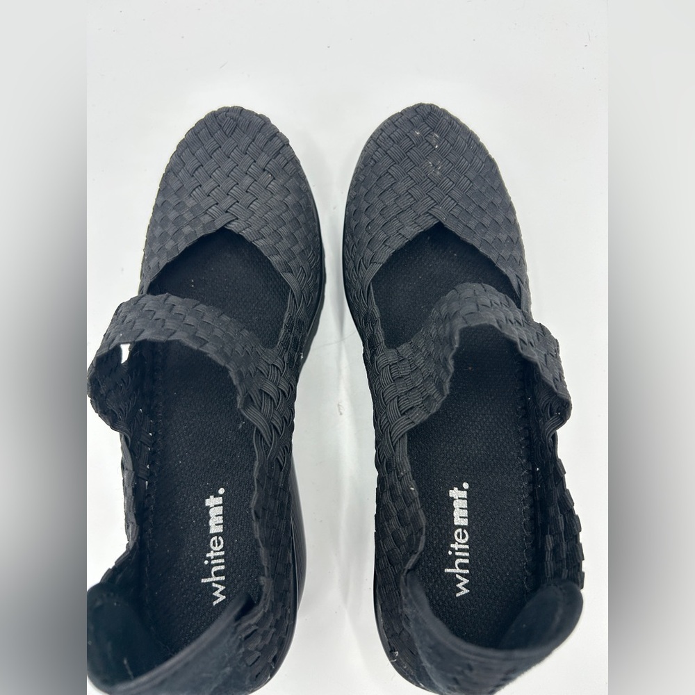 White Mt. Women's Black Woven Platform Shoes Size 7.5 - Picture 6 of 7